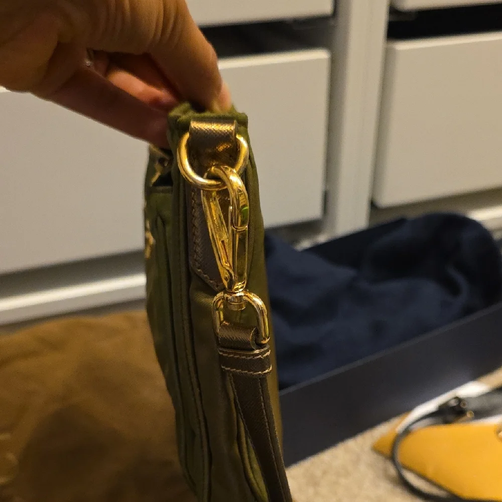 Prada Khaki Green Men's Messenger Bag - Picture 6 of 6